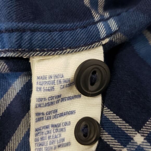 American Eagle Outfitters Mens Shirt Large Button Athletic Fit Plaid Pockets L/S - Picture 9 of 9